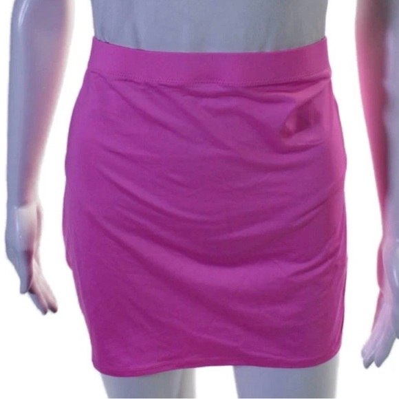 SKIMS Dresses & Skirts - SKIMS hot Pink Mini stretchy nwt x2 Skirt Nordstrom Kim kardashian